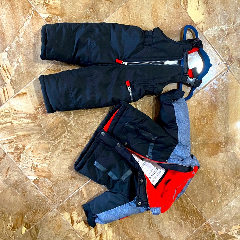 Snow Bib & Winter Jacket Set - 12 Month - Toddler Boy - Carters